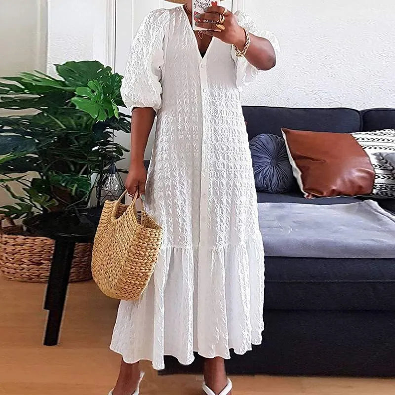 Sandra - Comfortabele Maxi Zomerjurk