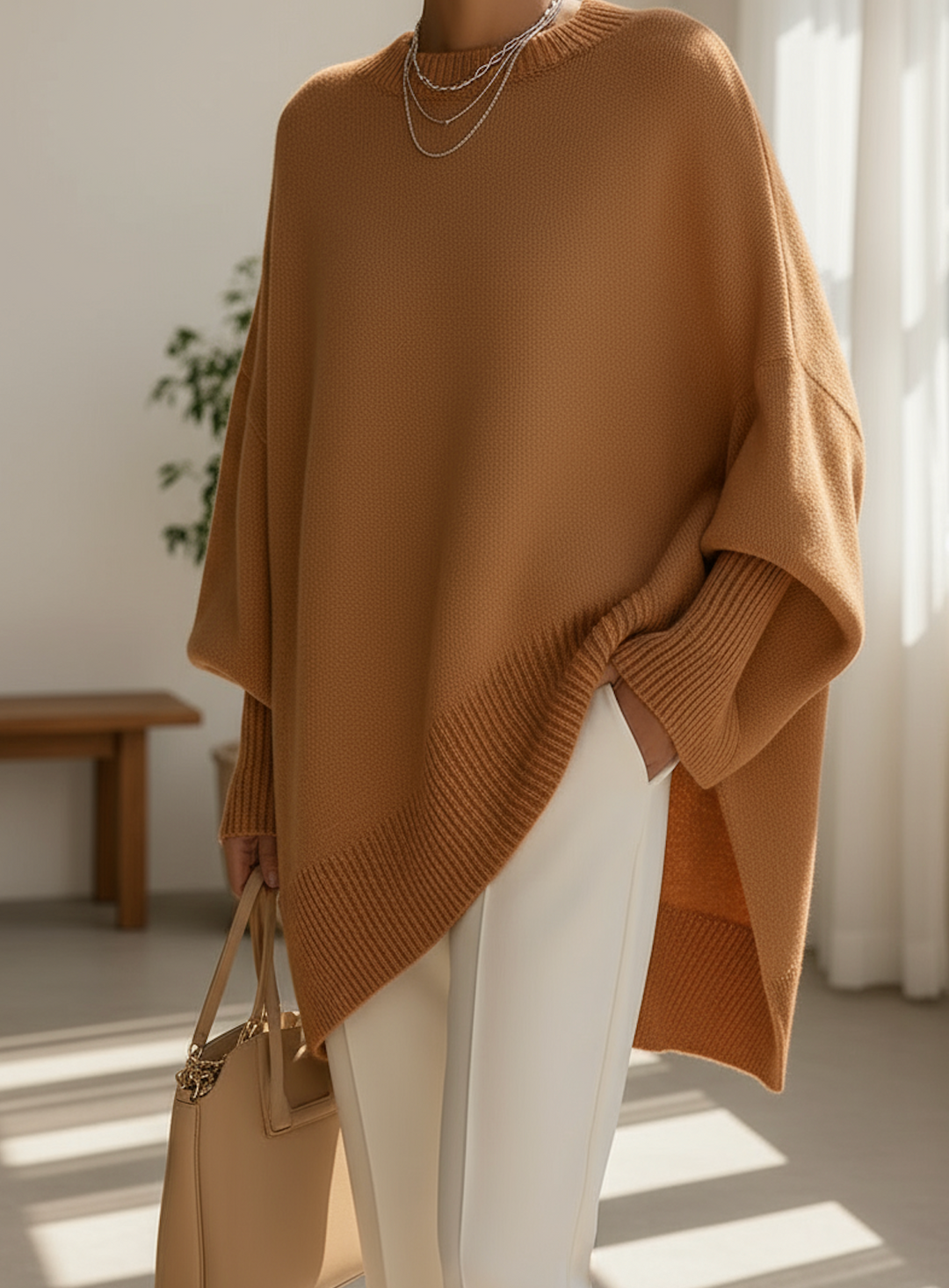 Monica | Elegante Lange Oversized Trui