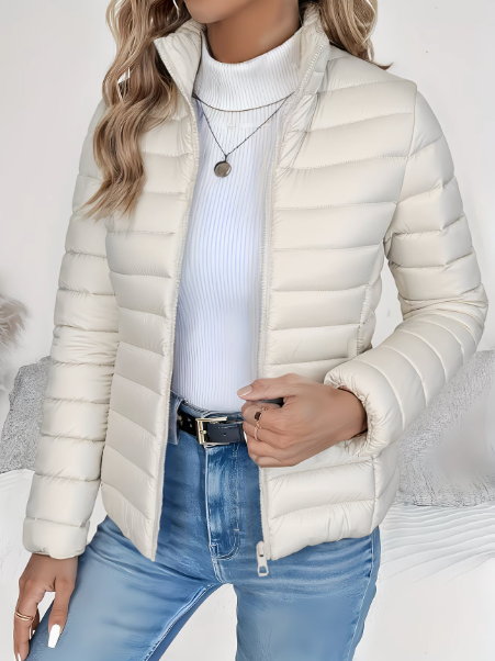 Grace - Elegante Getailleerde Gewatteerde Jas