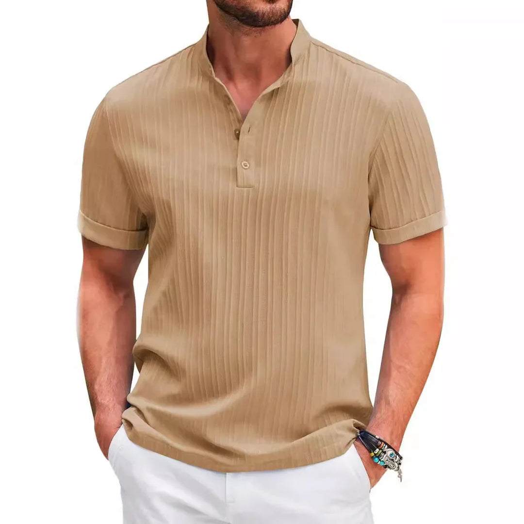 Arjen - Henley Shirt - Comfortabel - Heren-1