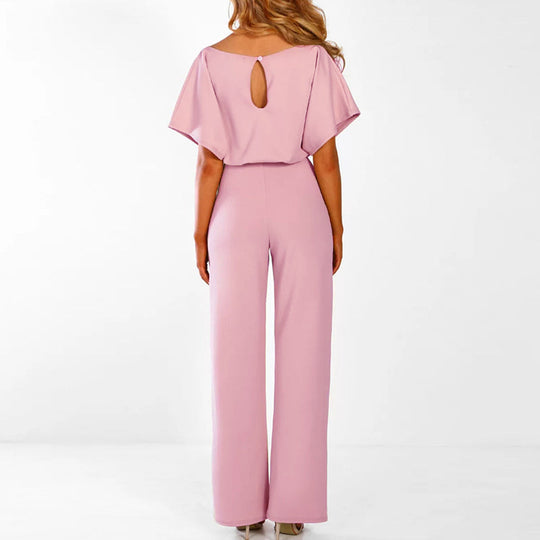 Elvina - Stijlvolle Jumpsuit met Getailleerde Tailleband