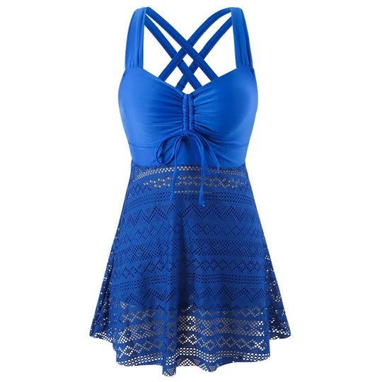 Linda - Elegante Badpakjurk met Short