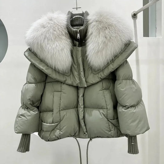 Nadine - Elegante Gewatteerde Winterjas