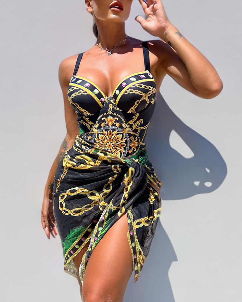 Vera - Elegant Badpak met Strandrok