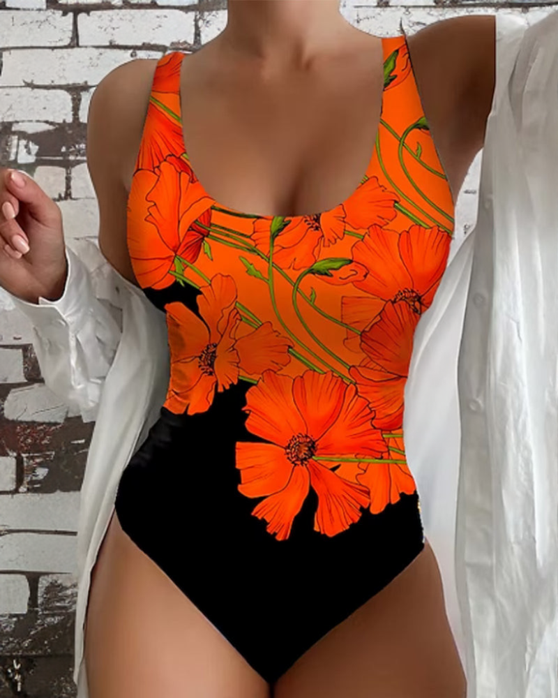 Lucy - Elegant Badpak met Bloemenprint