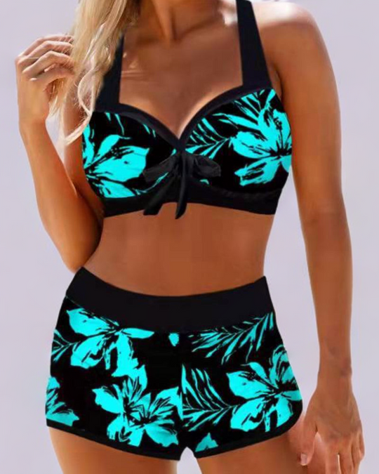 Chantal - Sexy Tankini met Short en Bloemenprint