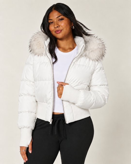 Saskia | Stijlvolle Warme Korte Winterjas