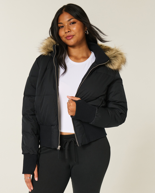 Saskia | Stijlvolle Warme Korte Winterjas