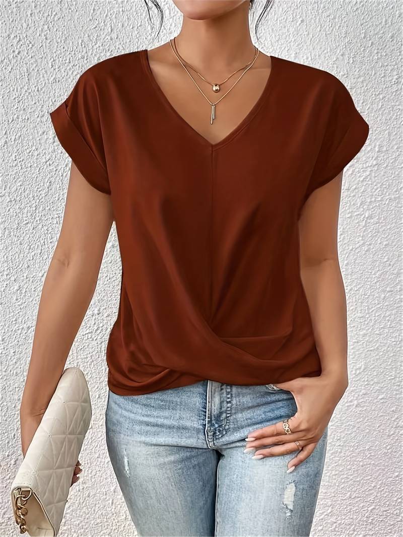 Lova - Dames T-shirt met V-hals Comfortabel