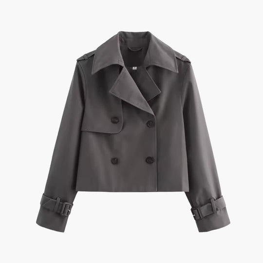 Astrid | Elegante Korte Lichte Trenchcoat