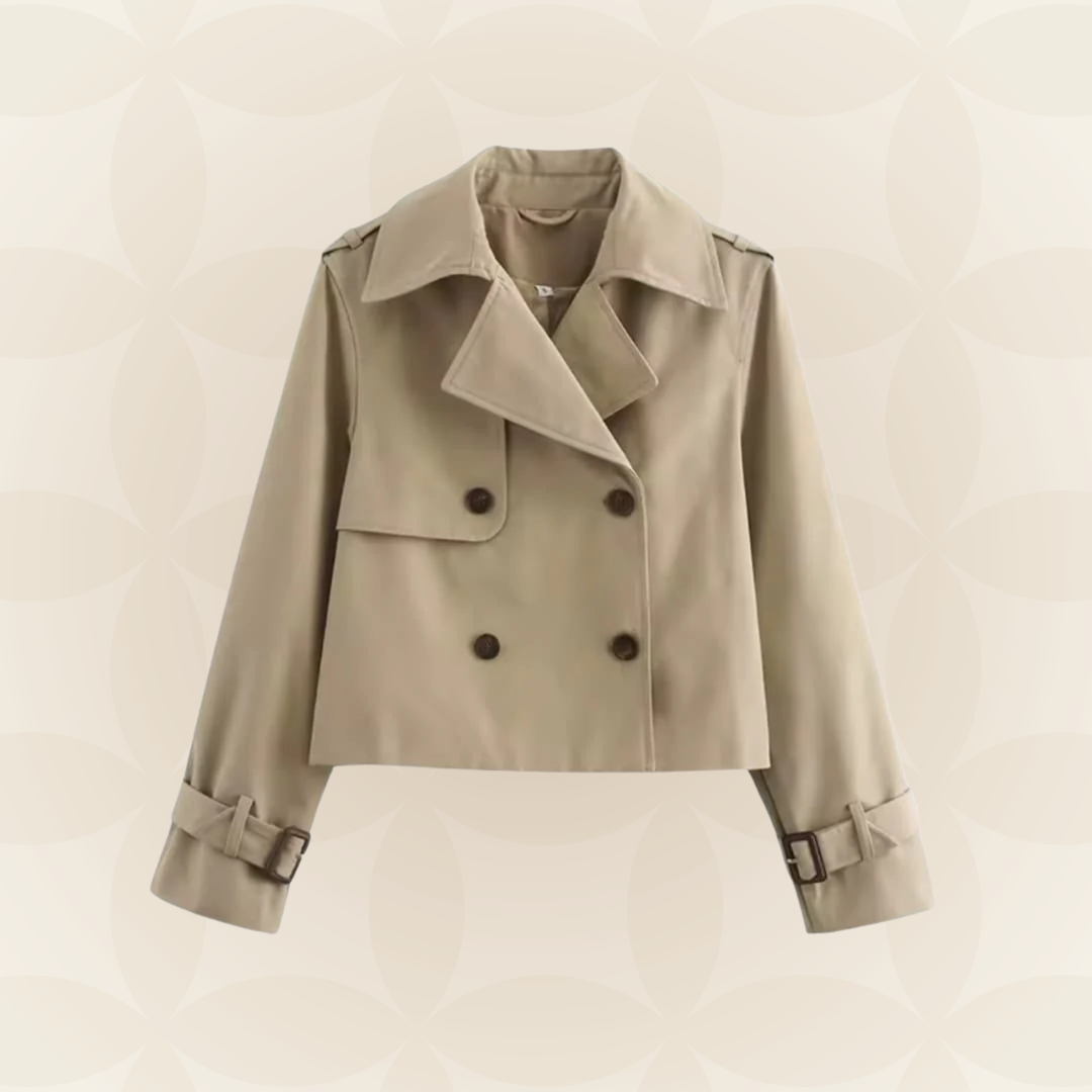 Astrid | Elegante Korte Lichte Trenchcoat
