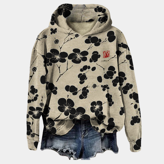 Sophie - Hoodie Bloemenprint Dames