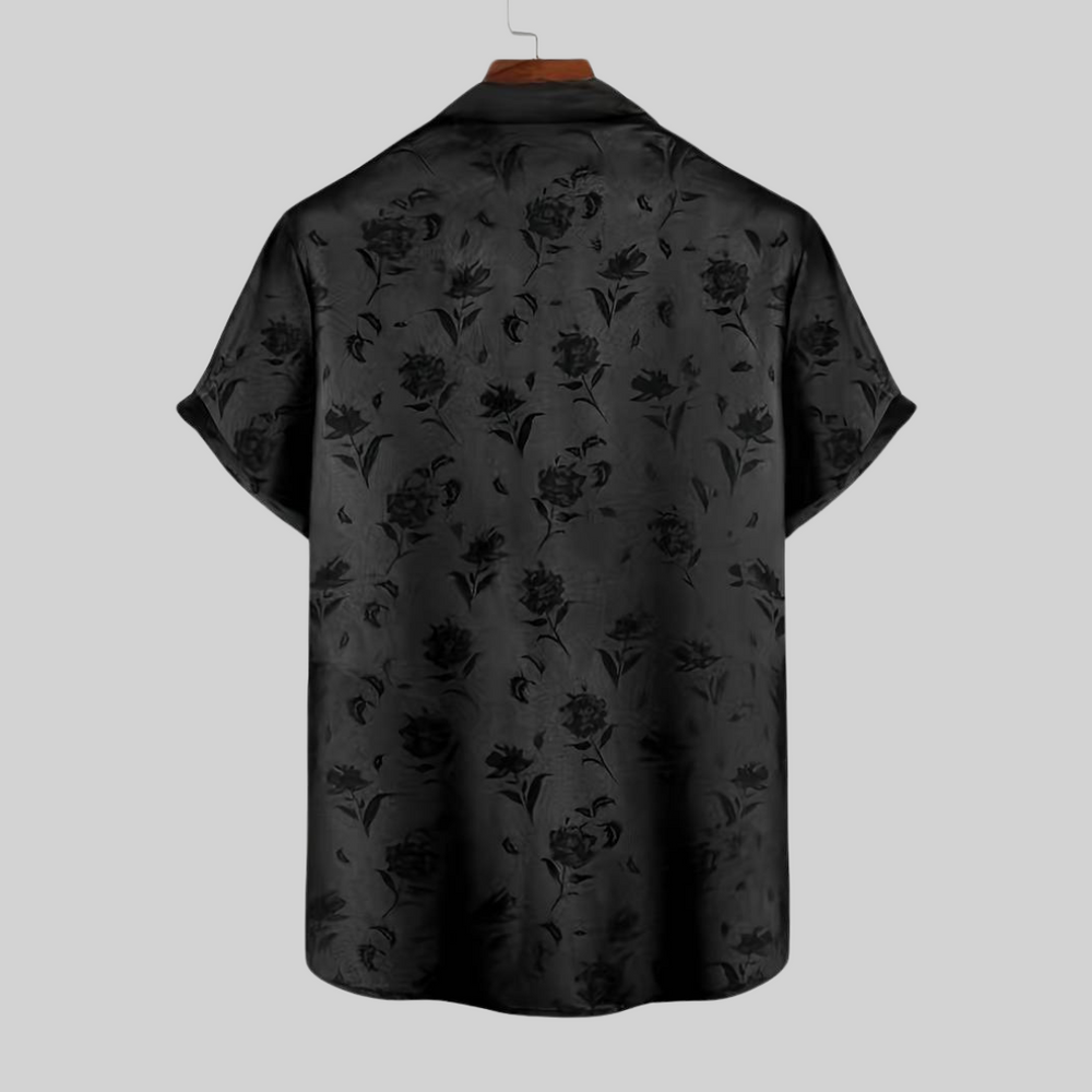 Vince - Satijnen Bloemen Overhemd - Luxueuze Stijl - Heren-2