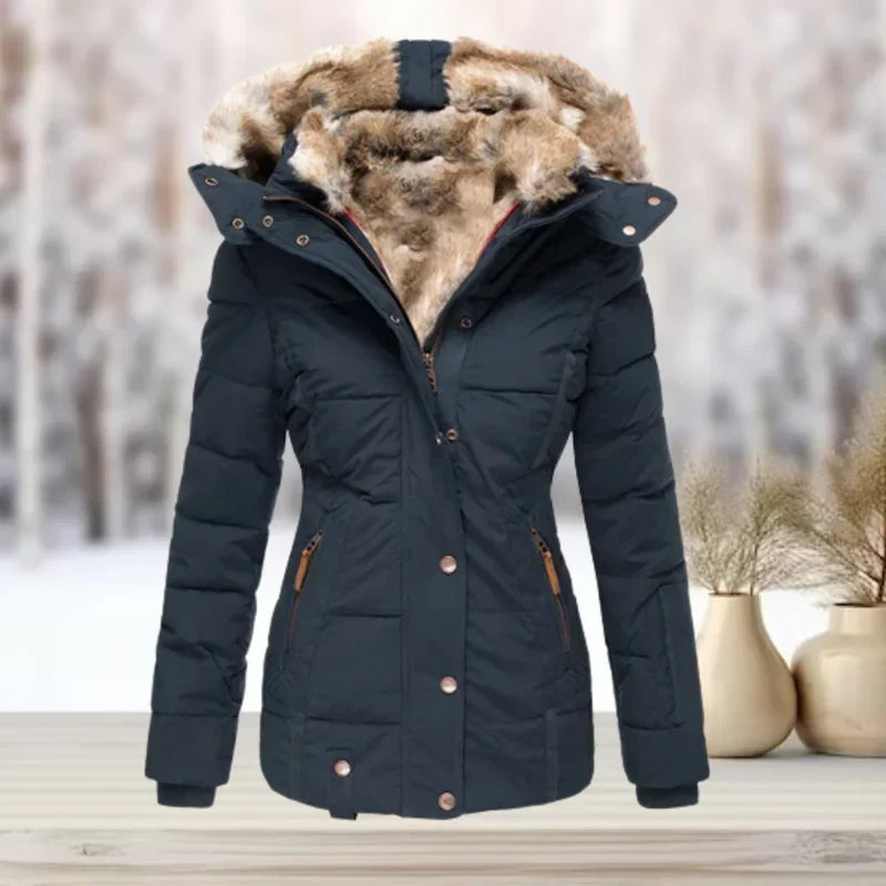 Michelle - Elegante Gewatteerde Winterjas