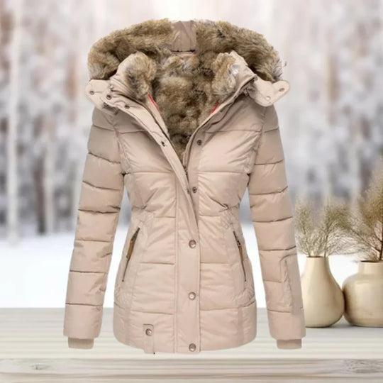 Michelle - Elegante Gewatteerde Winterjas