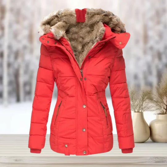 Michelle - Elegante Gewatteerde Winterjas