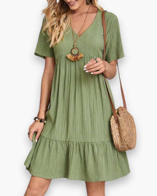 Elegante midi-jurk voor dames | Zomerse vrijetijdslook