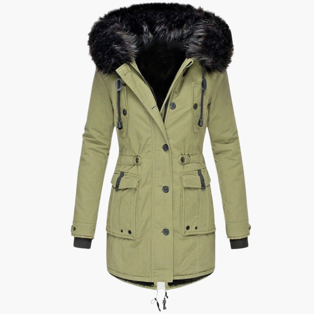 Patricia - Elegante Lange Gewatteerde Parka
