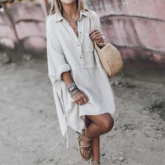 Nathalie - Luchtige Strand Blousejurk