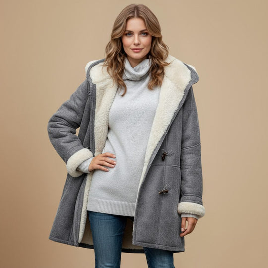 Sophie | Elegante Warme Teddy Gevoerde Duffelcoat