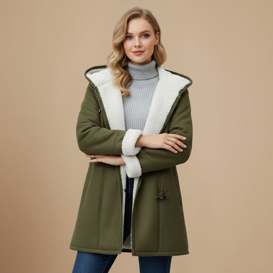 Sophie | Elegante Warme Teddy Gevoerde Duffelcoat