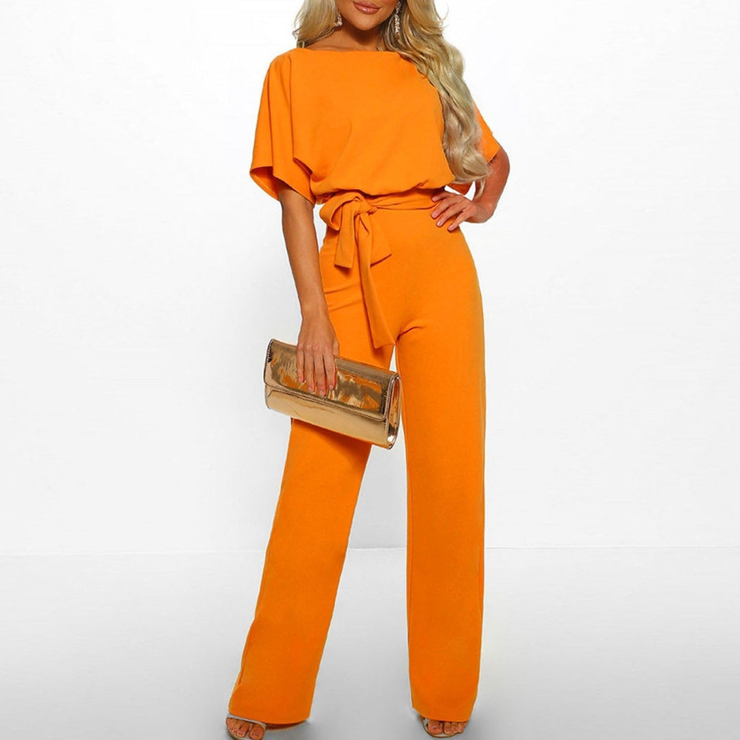 Elvina - Stijlvolle Jumpsuit met Getailleerde Tailleband