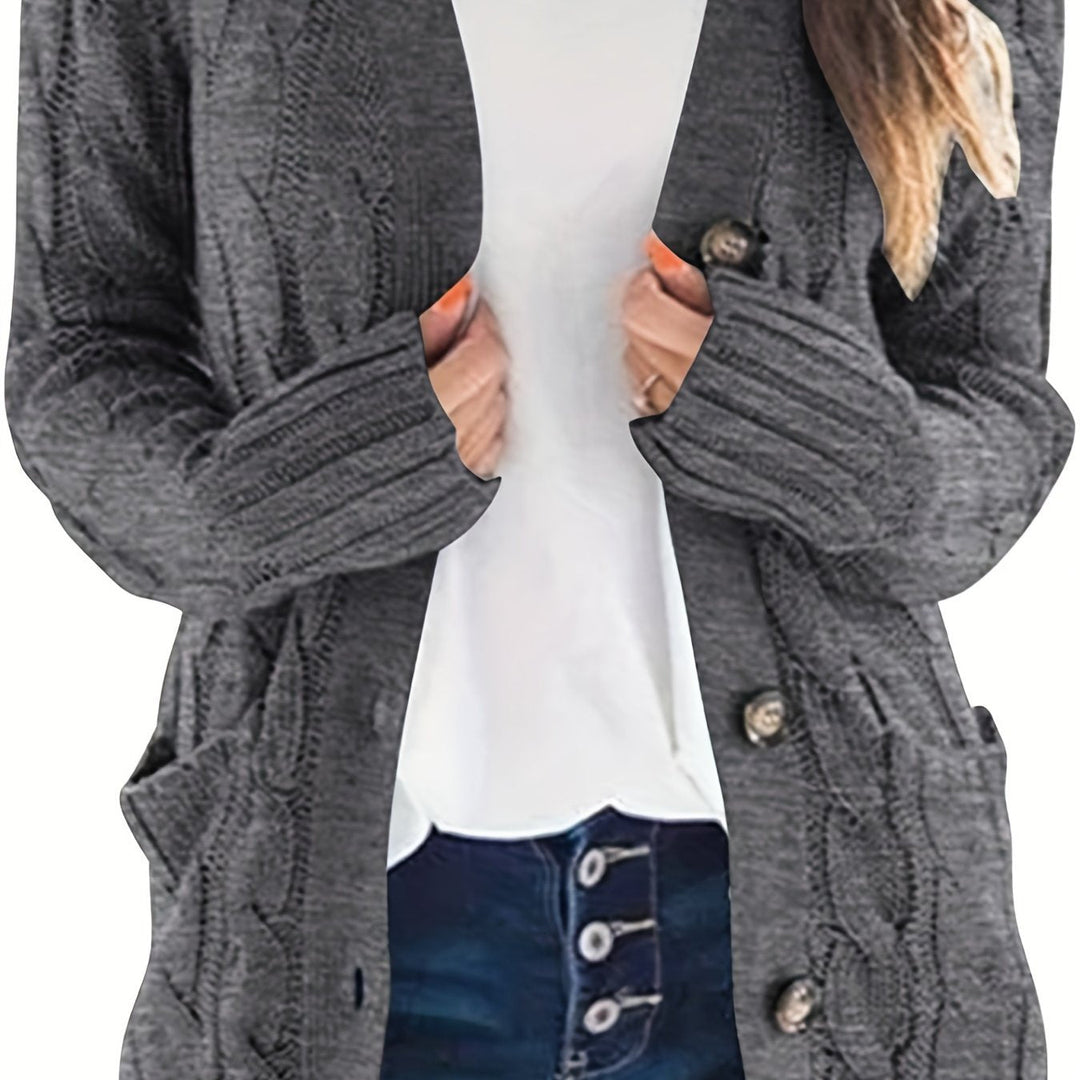 Michelle - Elegant Oversized Kabelgebreid Vest