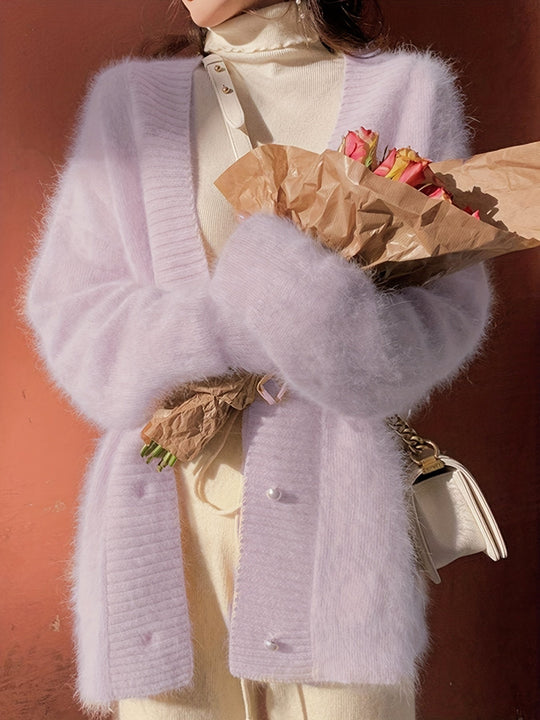 Linda - Elegant Oversized Mohair Vest