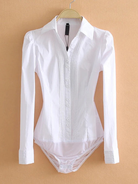 Getailleerde Body Blouse Dames Van Katoen - Zara