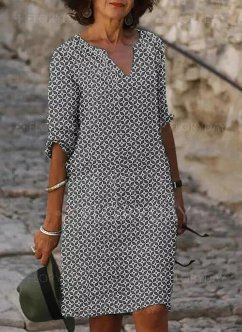 Tuniek Jurk Dames Luchtig Met Print - Anna