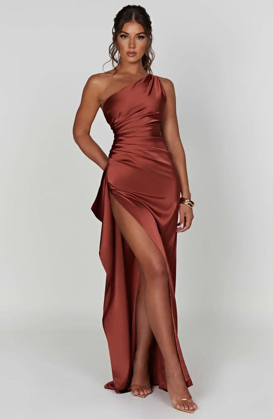 Jaida - Elegante Satijnen Avondjurk