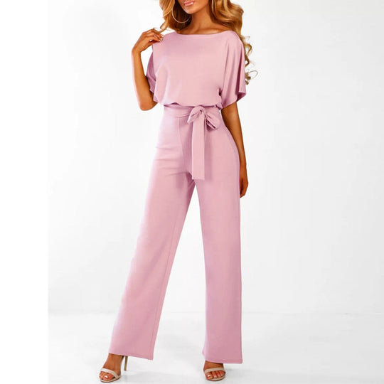 Elvina - Stijlvolle Jumpsuit met Getailleerde Tailleband