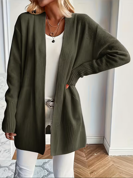Ellen - Elegant Oversized Ribgebreid Vest