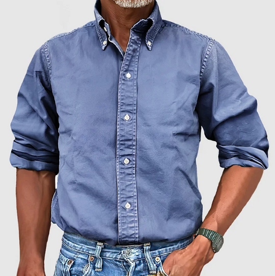 Bastian - Klassiek Oxford Casual Overhemd Heren