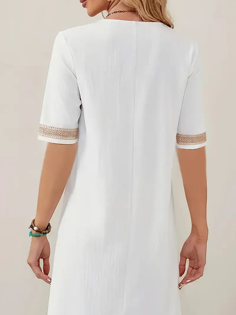 Zara - Luchtige Linnen Zomerjurk Dames