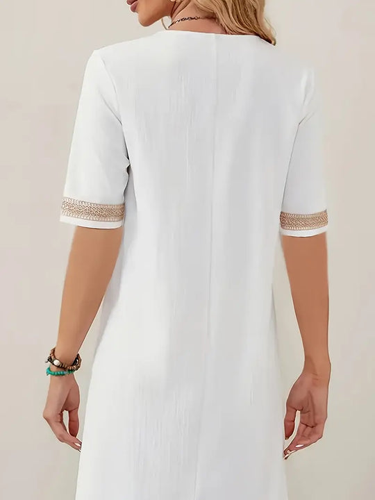 Zara - Luchtige Linnen Zomerjurk Dames