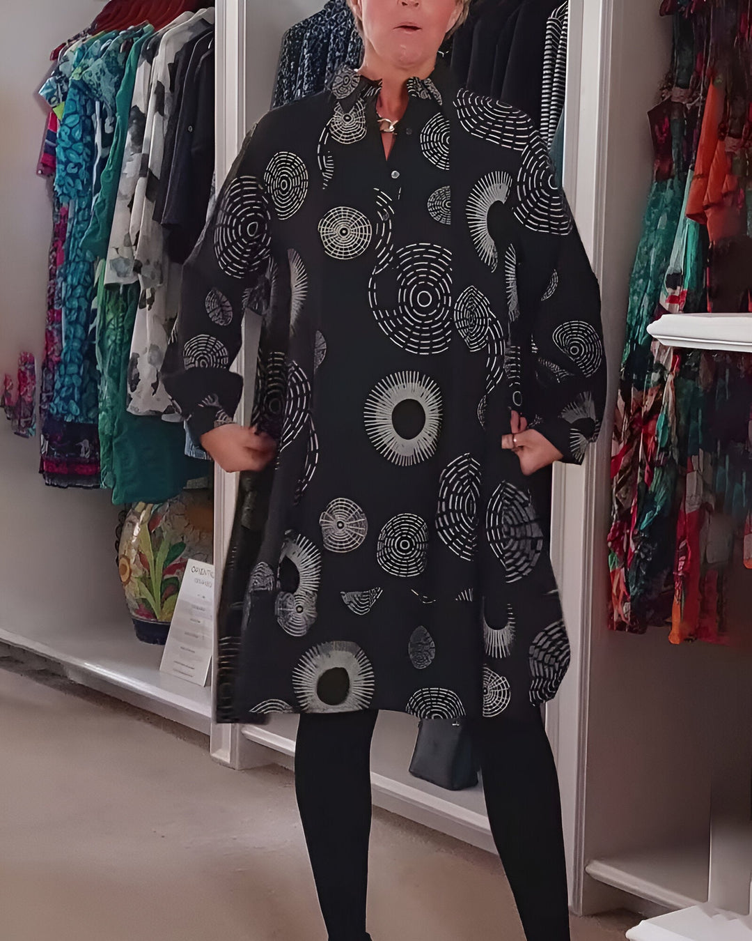 Rosie | Tuniekjurk Dames Wijd Met Print