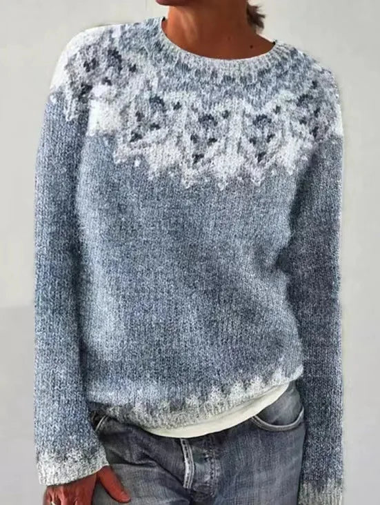 Nathalie - Stijlvolle Vintage Gebreide Trui