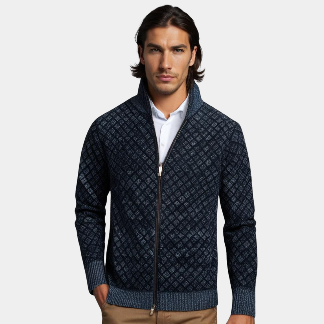 Mason - Klassiek Gebreid Rits Vest