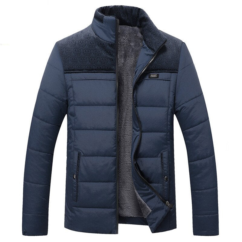 Paolo | Stijlvolle Warme Fleece Gevoerde Winterjas