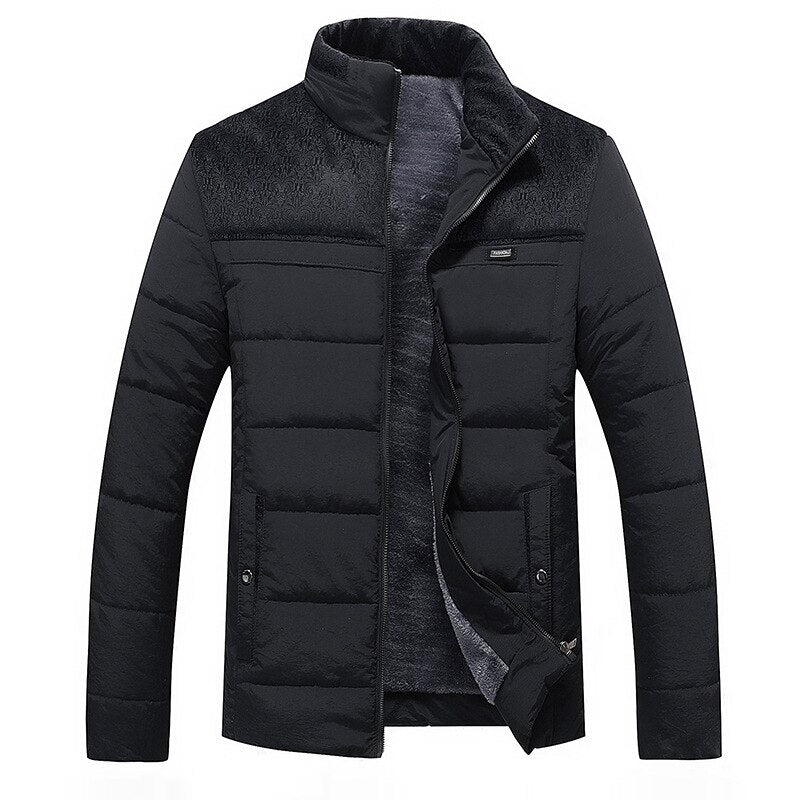 Paolo | Stijlvolle Warme Fleece Gevoerde Winterjas