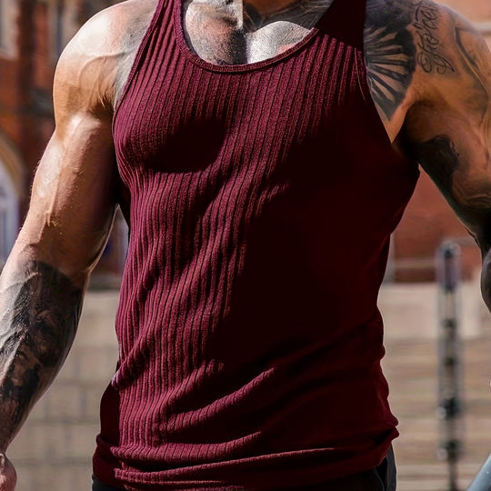 Geribbelde Basic Tanktop Heren Slim Fit - Nilan