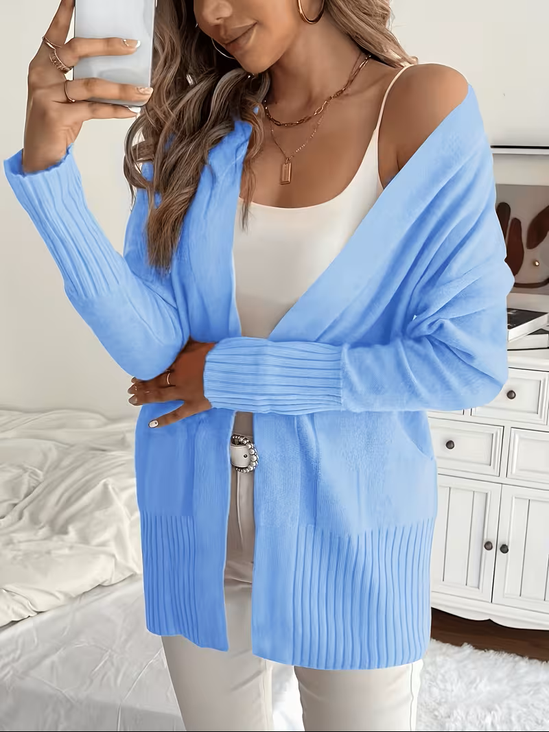 Ellen - Elegant Oversized Ribgebreid Vest