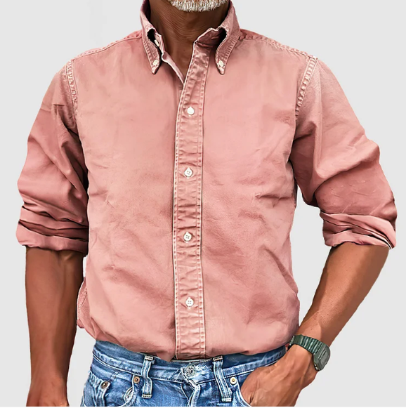 Bastian - Klassiek Oxford Casual Overhemd Heren