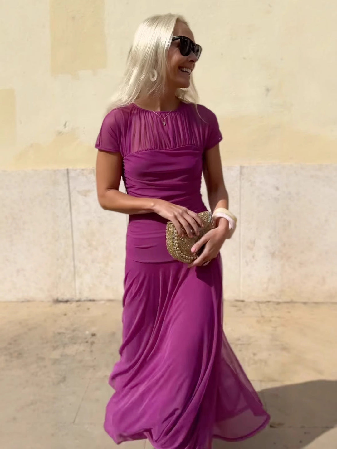Maxi Jurk Dames Chiffon Elegant - Eva