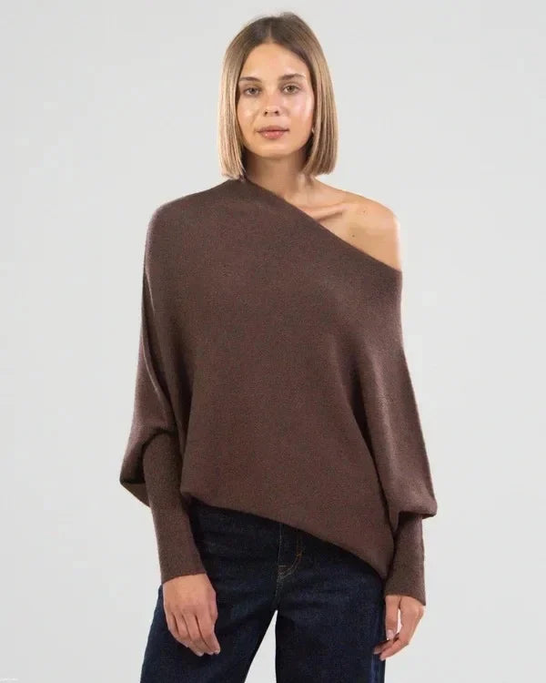 Dames Oversized Trui Col Converteerbaar Veelzijdig