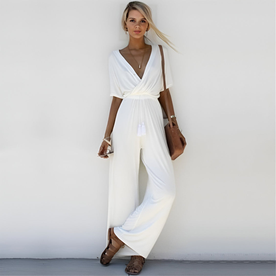 ByJules - Zomerse Jumpsuit met Luchtige Stof en Trendy Look