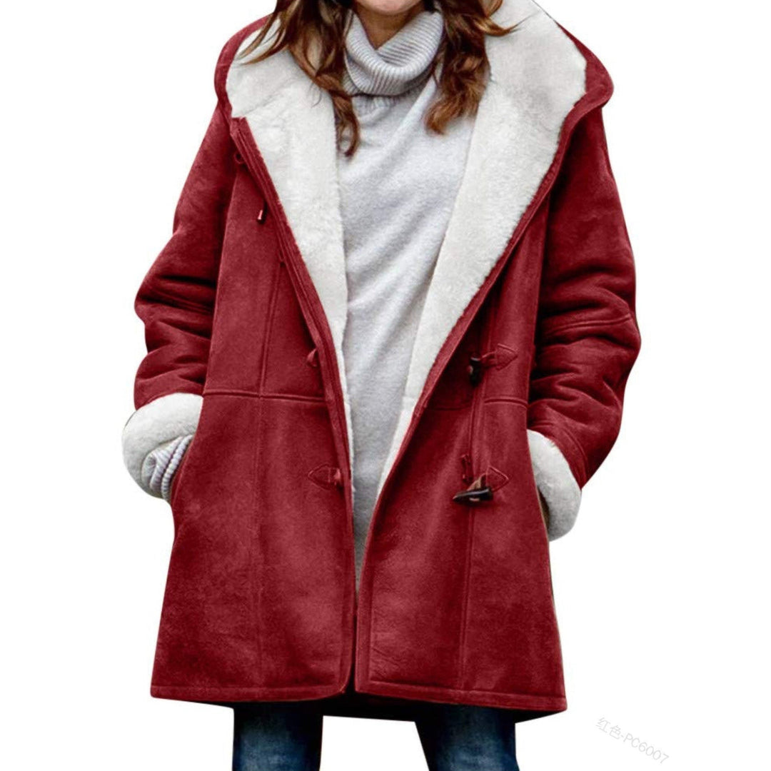 Nicole - Stijlvolle Gevoerde Suède Winterjas