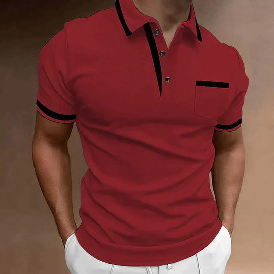 Marco - Stijlvolle Polo Korte Mouw Slim Fit Heren