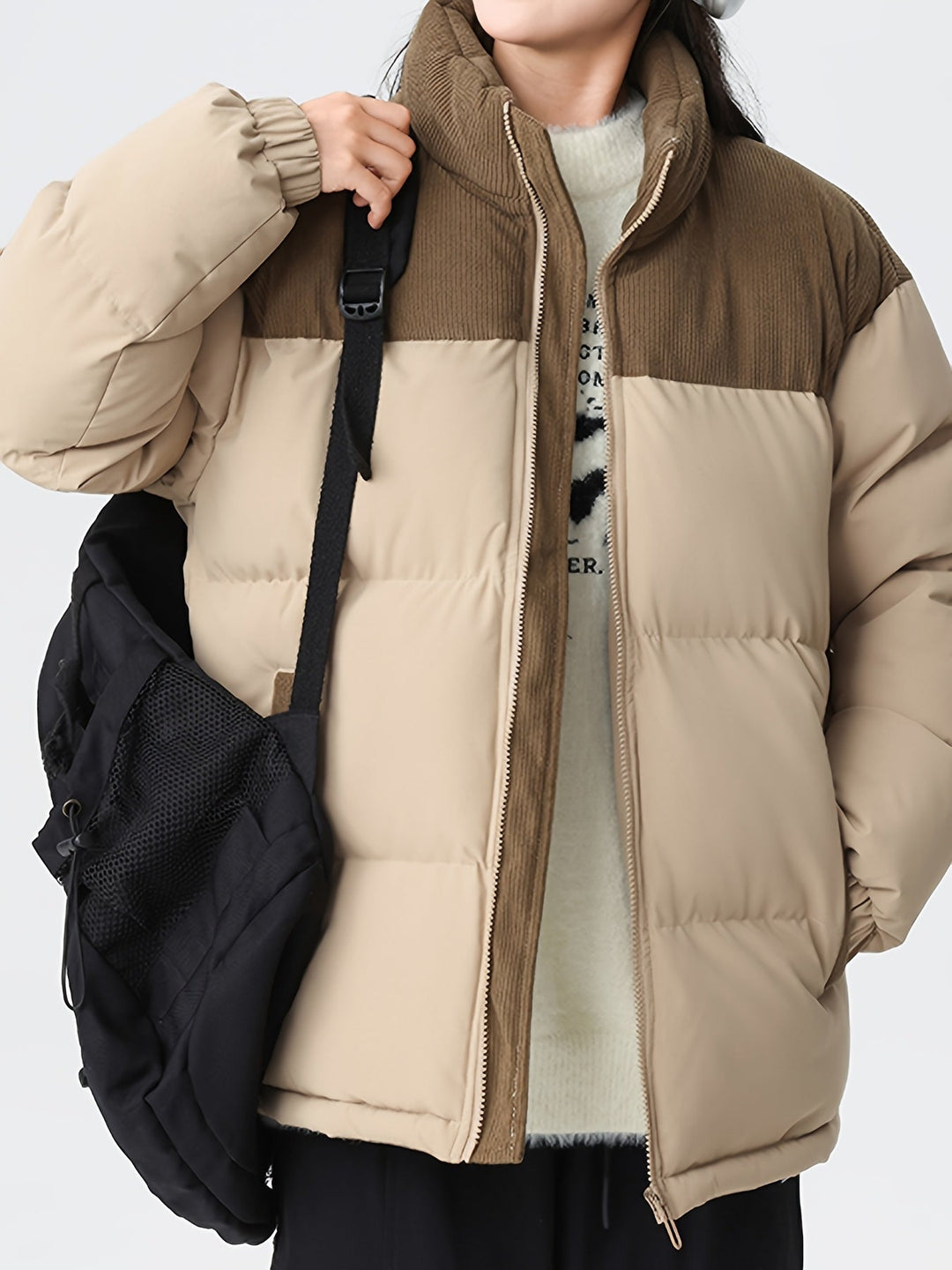 Matteo | Stijlvolle Warme Gewatteerde Corduroy Winterjas